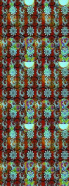 Mavi ve kahverengi renkte çiçekler. Nazikçe, güzel çiçek arkaplanı. Raster çiçek desenli ve çiçekli..