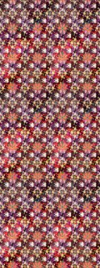 Kahverengi ve bej renkli çiçekler. Küçük çiçekte sevimli çiçek deseni var..