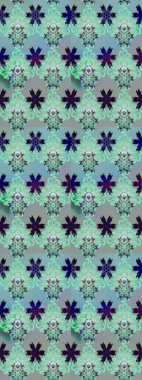 Raster illüstrasyonu. Güzel kumaş deseni. Bahar çiçekli, dikişsiz çiçek deseni..