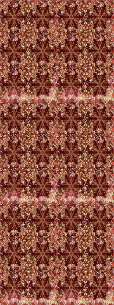 Kahverengi ve kırmızı renklerdeki altın desenli altın elementler. Lüks, kraliyet ve Viktorya dönemi konsepti. Süslü dekorasyon. Raster klasik barok çiçeksiz altın desenli..