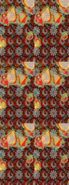 Küçük çiçekteki sevimli çiçek deseni. Raster illüstrasyonu. Çizim.