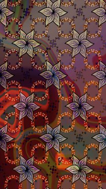 Pretty vintage feedsack pattern in small brown and black flowers. Floral sweet seamless background for textile, fabric, covers, wallpapers, print, wrap, scrapbooking, quilting, decoupage.