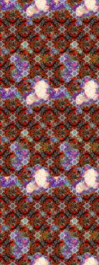 Kahverengi ve kırmızı renkte kahverengi ve kırmızı papatya deseni. Kahverengi ve kırmızı renklerde. Raster illüstrasyonu.