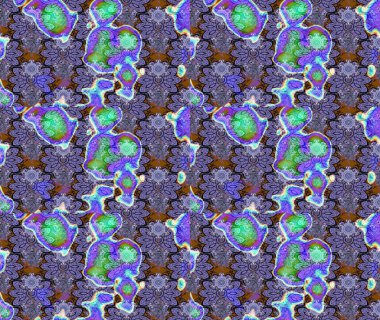 Raster illüstrasyonu. Anti-stres için soyut örnek sayfası. Menekşe renklerinde.