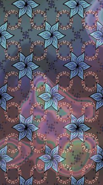 Raster Henna tarzı. Tebrik kartı geçmişi, boyama kitabı, arkaplan ve tekstil için kullanılabilir. Sınır Kızılderili çiçekli paisley patten. Taslak süsleme izi. Etnik Mandala havlusu.