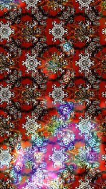 Renkli Bahar Teması eskiz kalıbı. Kahverengi ve kırmızı renkte çiçekler. Güzel çiçek deseni. Düz Çiçek Elementleri Tasarımı.