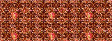 Çiçek desenli eskiz, yaz çiçekleri. Renkli Bahar Teması eskiz kalıbı. Düz Çiçek Elementleri Tasarımı. Kahverengi ve kırmızı renkte çiçekler.