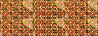 Düz Çiçek Elementleri Tasarımı. Raster güzel kumaş deseni çiziyor. Renkli Bahar Teması eskiz kalıbı. Çiçek deseni.