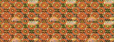 Renkli Bahar Teması eskiz kalıbı. Eskiz klasiği. Düz Çiçek Elementleri Tasarımı. Raster Şirin kumaş deseni.