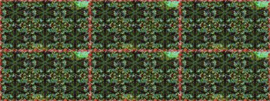 Raster illüstrasyonu. Düz Çiçek Elementleri Tasarımı. Renkli Bahar Teması eskiz kalıbı. Çiçek deseni. Chichi kumaş deseni çiz.