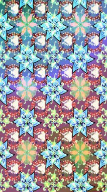 Güzel kumaş deseni. Çizim raster deseni. Çiçek arka planı.