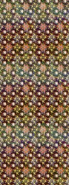 Süslü, dikişsiz, soyut çiçeklerle süslenmiş. Çiçek deseni duvar kağıdı, desen dolguları ve web sayfası arka planı için kullanılabilir. Şekillendirilmiş çiçeklerle kusursuz desen.