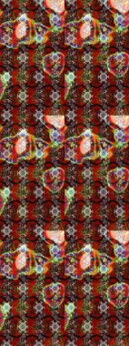 Düz Çiçek Elementleri Tasarımı. Renkli Bahar Teması eskiz kalıbı. Kahverengi ve kırmızı renkte çiçekler. Çiçek desenli eskiz, yaz çiçekleri..