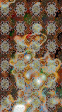 Güzel kumaş deseni. Düz Çiçek Elementleri Tasarımı. Raster illüstrasyonundaki çiçek desenli çizim. Renkli Bahar Teması çizim şablonu.