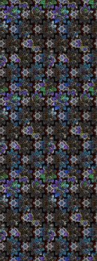 Moda baskıları için zarif bir şablon. Küçük çiçekte güzel bir desen. Küçük renkli çiçekler. Motley illüstrasyonu. Robot resim. Çiçekli yaz çiçekleri.