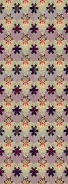 Cute floral elements. Sketch. Raster illustration. Flowers on beige and gray colors.