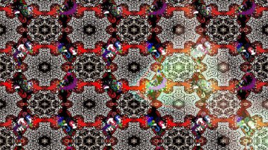 Zentangle soyut çiçekleri. Raster illüstrasyonu. Güzel kumaş deseni. Renkli Bahar Teması eskiz kalıbı. Karalama çiçeği. Düz Çiçek Elementleri Tasarımı.