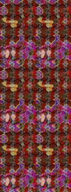 Raster illüstrasyonu. Suluboya çiçekli çiçek deseni. Renklerde güzel tekstil.