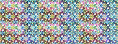 Mavi ve nötr renklerde güzel çiçekleri olan kusursuz desenli suluboya desenli, duvar kağıdı, kart veya kumaş için fayanslı. Raster..