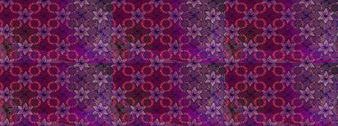 Düz çiçek öğeleri tasarım. Raster çizimde sorunsuz çiçek desenli. Bahar Tema Dikişsiz desen arka plan rengi. Fantezi kumaş deseni.