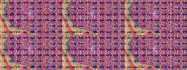 Sevimli çiçek raster deseni. Düz Çiçek Elementleri Tasarımı. Renkli Bahar Temalı Kusursuz Arkaplan. Pembe ve mor renkte çiçekler.