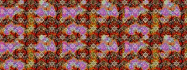 Raster illüstrasyonu. Anti-stres için soyut örnek sayfası. Kahverengi ve bej renklerde.