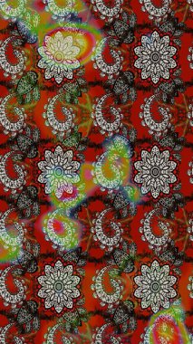 Sevimli çiçek raster deseni. Gri ve kahverengi renkli çiçekler. Düz Çiçek Elementleri Tasarımı. Renkli Bahar Teması çizim şablonu.