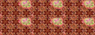 Eskiz arkaplan modeli. Suluboya, elle çizilmiş. Raster illüstrasyonu. Kırmızı ve kahverengi yapraklı yabani çiçekler.