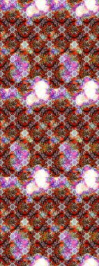 Renkli çizim kalıbı. Çiçek duvar kâğıdı. Raster illüstrasyonu. Çiçek arkaplan. Kahverengi ve nötr renklerde şirin tekstil.