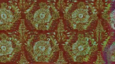 Renkli unsurlarla hareketli arka plan görüntüleri. Çiçekler. Eski model. Bayrak tarzı. Video kaydı. Şablon. Döngü. Kusursuz.. 