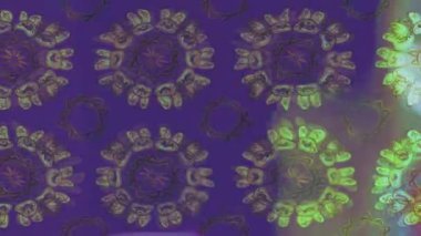 Renkli unsurlarla hareketli arka plan görüntüleri. Çiçekler. Eski model. Bayrak tarzı. Video kaydı. Şablon. Döngü. Kusursuz.. 