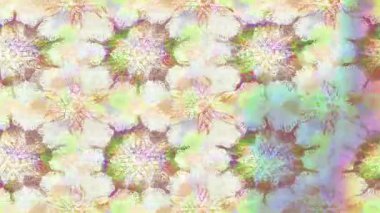Renkli unsurlarla hareketli arka plan görüntüleri. Çiçekler. Eski model. Bayrak tarzı. Video kaydı. Şablon. Döngü. Kusursuz.. 
