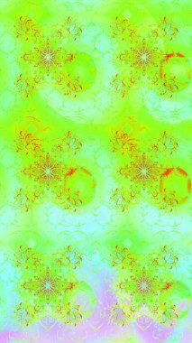 Çiçek desenli çizim. Güzel kumaş deseni. Raster illüstrasyonu. Asya tekstil tarzında. Renkli Bahar Teması eskiz kalıbı. Düz Çiçek Elementleri Tasarımı.