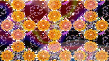 Nazikçe, sarı renkte bahar çiçekleri. Raster çiçekleri klasik tarzda çizilmiş. Çiçekli yumuşak bir eskiz şekli. Raster illüstrasyonu.