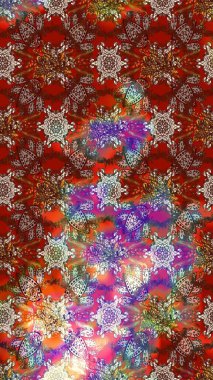 Çiçek arkaplanlı soyut zarafet eskiz deseni. Raster Güzel kumaş deseni.