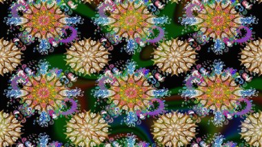 Çiçekli çiçek deseni, suluboya. Siyah renkli çiçekler. Renkli Bahar temalı eskiz kalıbı. Düz Çiçek Elementleri Tasarım Raster illüstrasyonu.