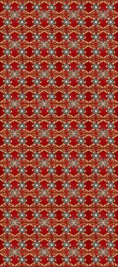 Kusursuz damaske klasik altın desen. Tekrarlayan elementlerle soyut arkaplan oluşturun. Kırmızı, kahverengi ve bej renklerde altın rengi ve altın elementler. Raster illüstrasyonu.