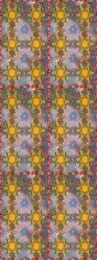 Renkli Yaz Temalı Kusursuz Arkaplan. Düz Çiçek Elementleri Tasarımı. Çiçekli kusursuz retro desen. Tarafsız ve kahverengi renkte çiçekler.