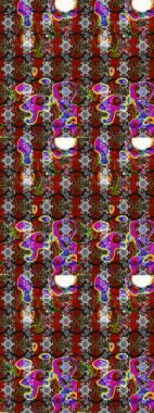 Küçük çiçekte güzel bir desen. Motley illüstrasyonu. Moda baskıları için zarif bir şablon. Çiçekli bahar çiçekleri. Küçük renkli çiçekler..