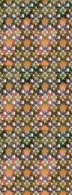 Motley illüstrasyonu. Küçük çiçekte güzel bir desen. Moda baskıları için zarif bir şablon. Çiçekli bahar çiçekleri. Küçük renkli çiçekler..