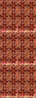 Güzel suluboya çiçekler, parlak resimler ilham verici ve kahverengi çiçek desenli eskiz arka planı. Raster..