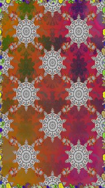 Kusursuz Tony kumaş deseni. Küçük çiçekteki sevimli çiçek deseni. Raster illüstrasyonu. Modaya uygun kumaş deseni.