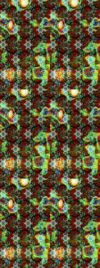 Sabıka fotoğraflarında, bebek kıyafetlerinde, duvar kâğıtlarında, paket kutularında falan kullanılabilir. Raster. Zarif, parlak ve eskiz yeşil ve kahverengi desenli.