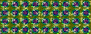 Colorful grunge flourish abstract background with cologreen and blue flowers. Raster texture for prints, fabric, wallpapers, textile. Embroidery floral seamless pattern.