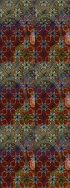 Renkli Bahar Teması eskiz kalıbı. Düz Çiçek Elementleri Tasarımı. Çiçek desenli eskiz, yaz çiçekleri. Kahverengi ve yeşil renkte çiçekler.