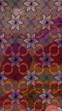 Çiçeğin suluboya çizimlerinin mükemmel deseni. Dekorasyon ve tasarım için güzel bir desen. Raster illüstrasyonu. Eski model. Suluboya kusursuz desen. Moda yazdırma.