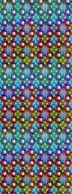 Düz Çiçek Elementleri Tasarım Raster illüstrasyonu. Mavi ve mor renkli çiçekler. Çiçek desenli eskiz. Renkli Bahar Teması çizim şablonu.