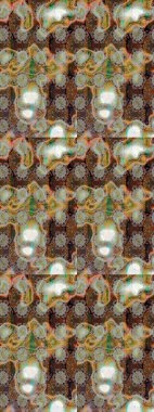 Kahverengi ve gri renkli çiçekler. Çiçekli karalama şeklinde Raster çiçek deseni. Nazik, narin çiçek arkaplanı.