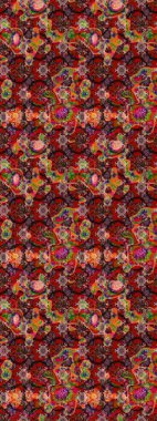 Raster illüstrasyonu. Küçük çiçekteki sevimli çiçek deseni. Güzel karalamalı çiçek desenli çizim. Güzel kumaş deseni.