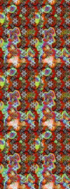 Colour Spring Theme sketch pattern Background. Elegant Flowers Bouquet Watercolor on a brown and gray colors. Raster illustration. Flat Flower Elements Design.